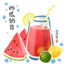 小孩吃瓜插画,小宝贝欢乐吃瓜瞬间